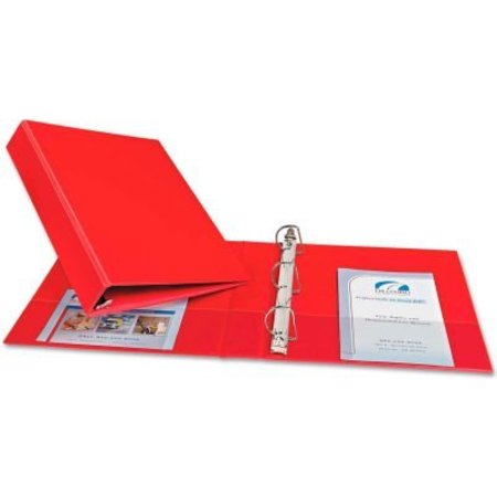 AVERY DENNISON Avery® Durable Binder with Slant Rings, Vinyl, 11 x 8 1/2, 1 1/2", Red 27202